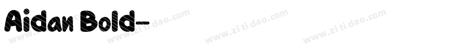 Aidan Bold字体转换